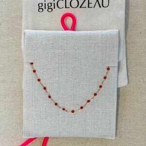 Gigi Clozeau Ruby Necklace 17.7"  18K Yellow Gold